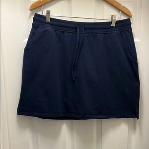 Navy Blue Style & Co Drawstring Skirt in Size Large